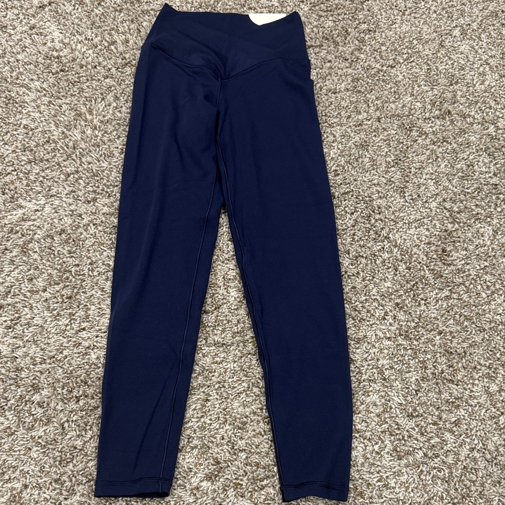 Aerie Kids Deep Blue Leggings high rise size small. New with tags